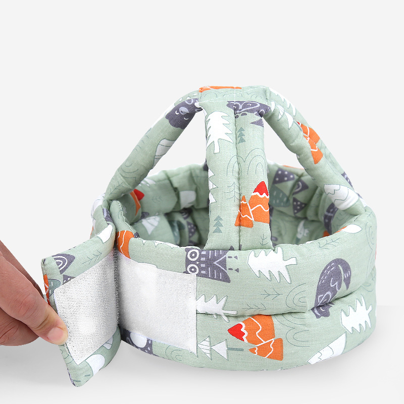 Soft baby head pillow protection cushion toddler pillow cartoon image 360 degree protection pillow breathable rebound anti-fall. 