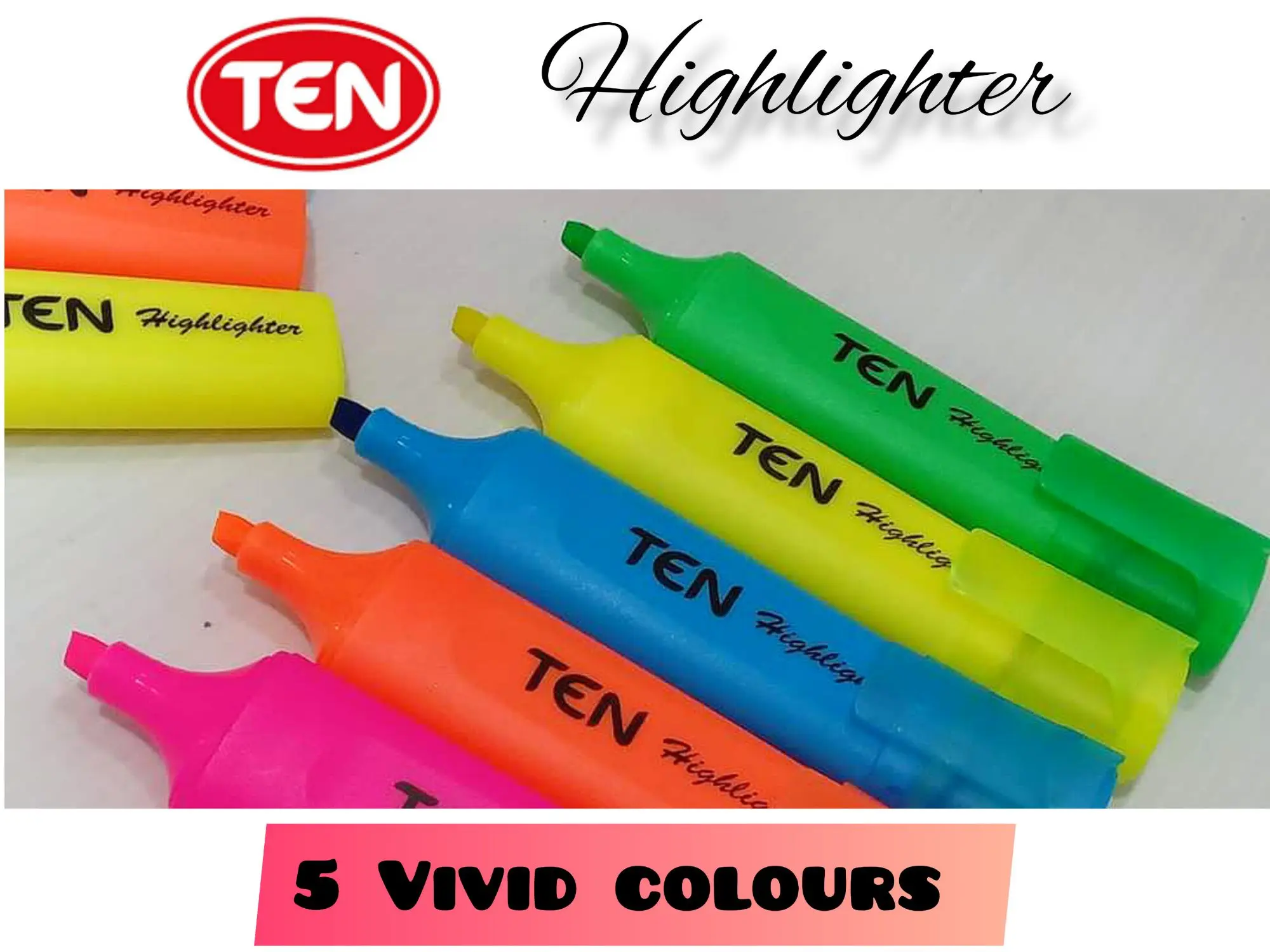 Stylish Trends Multicolor Ball Pen Set Pack of 10 SKU 22028