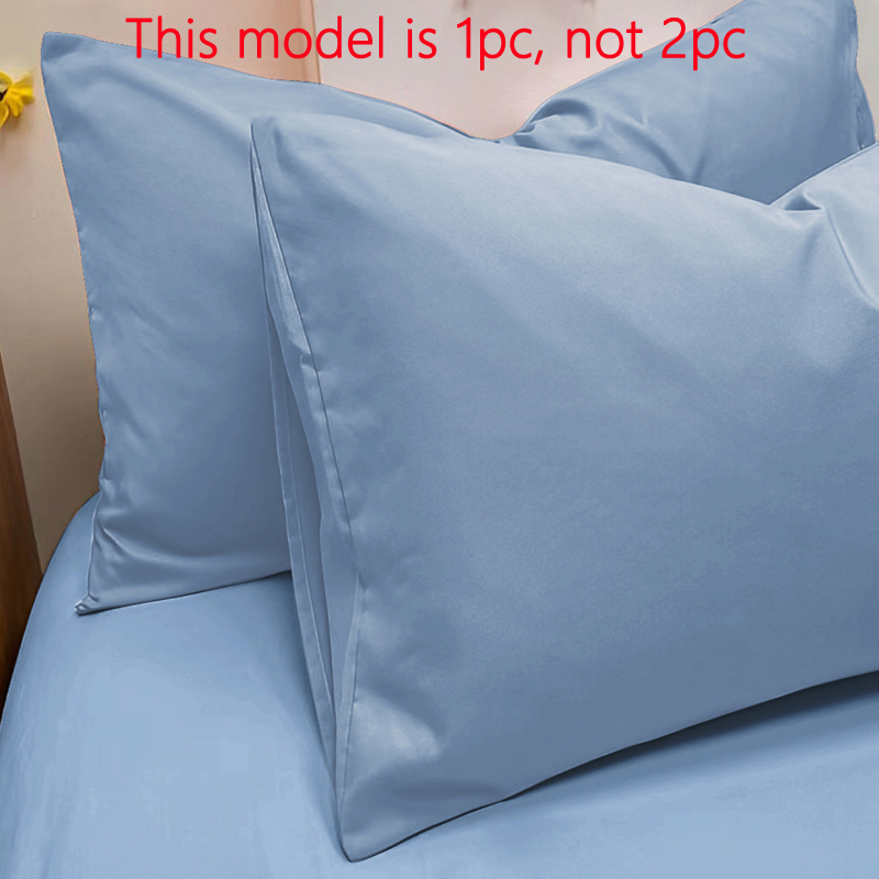 1 Piece Of Matte Solid Color Pillowcase, Bedroom Pocket Sealed Soft Pillowcase, Bedding. 