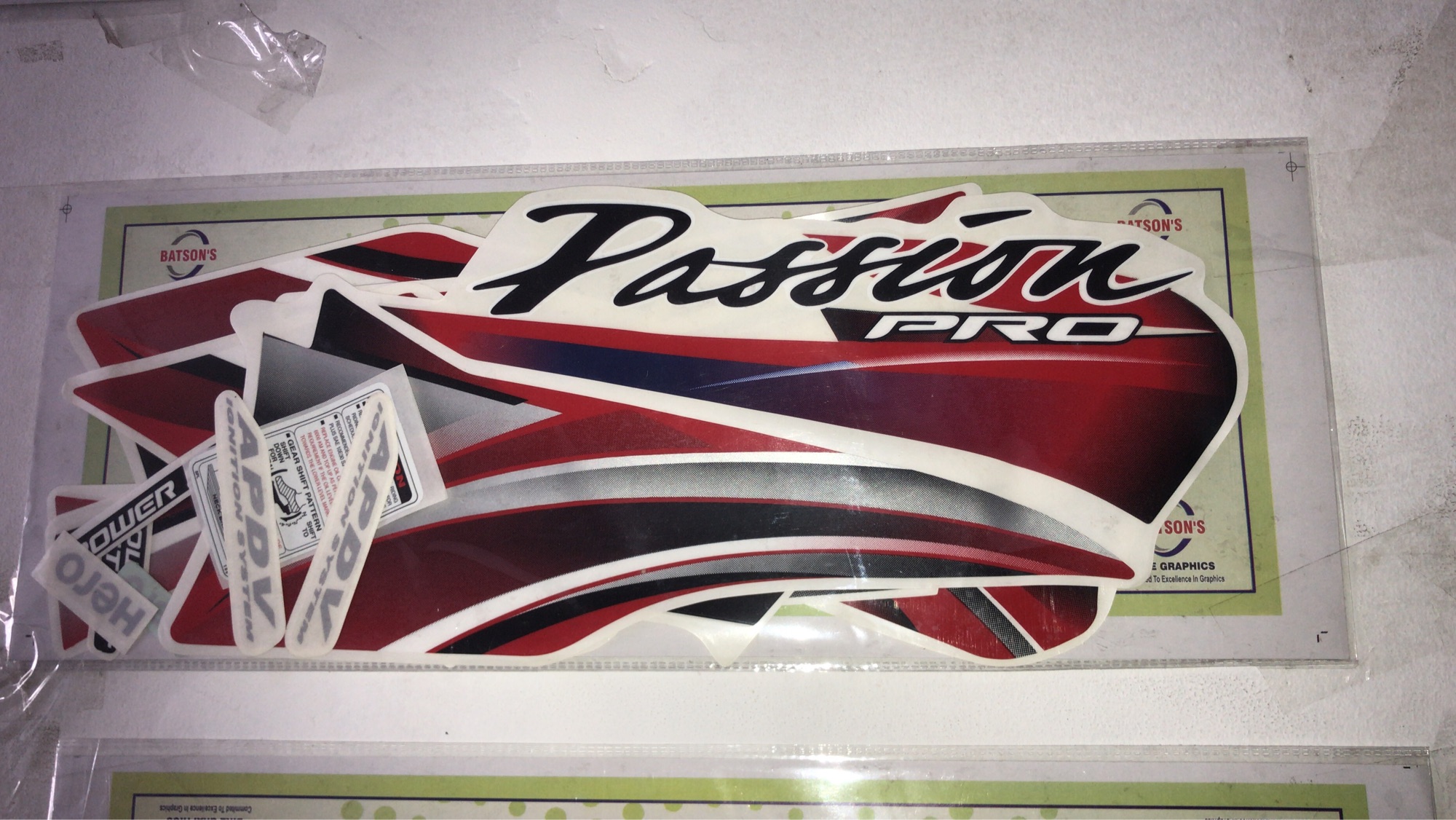 Hero Passion Pro full set sticker