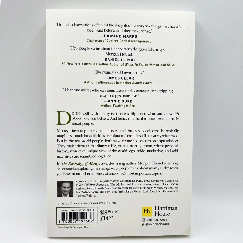 The Psychology of Money— Timeless Lessons on Wealth, Greed, Happiness Finance Books for Adult. 