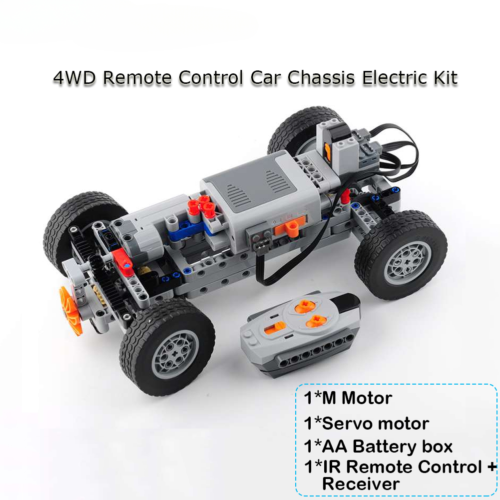 4WD RC Car Chassis Electric Set Four-Wheel Drive Technical Chassis ...