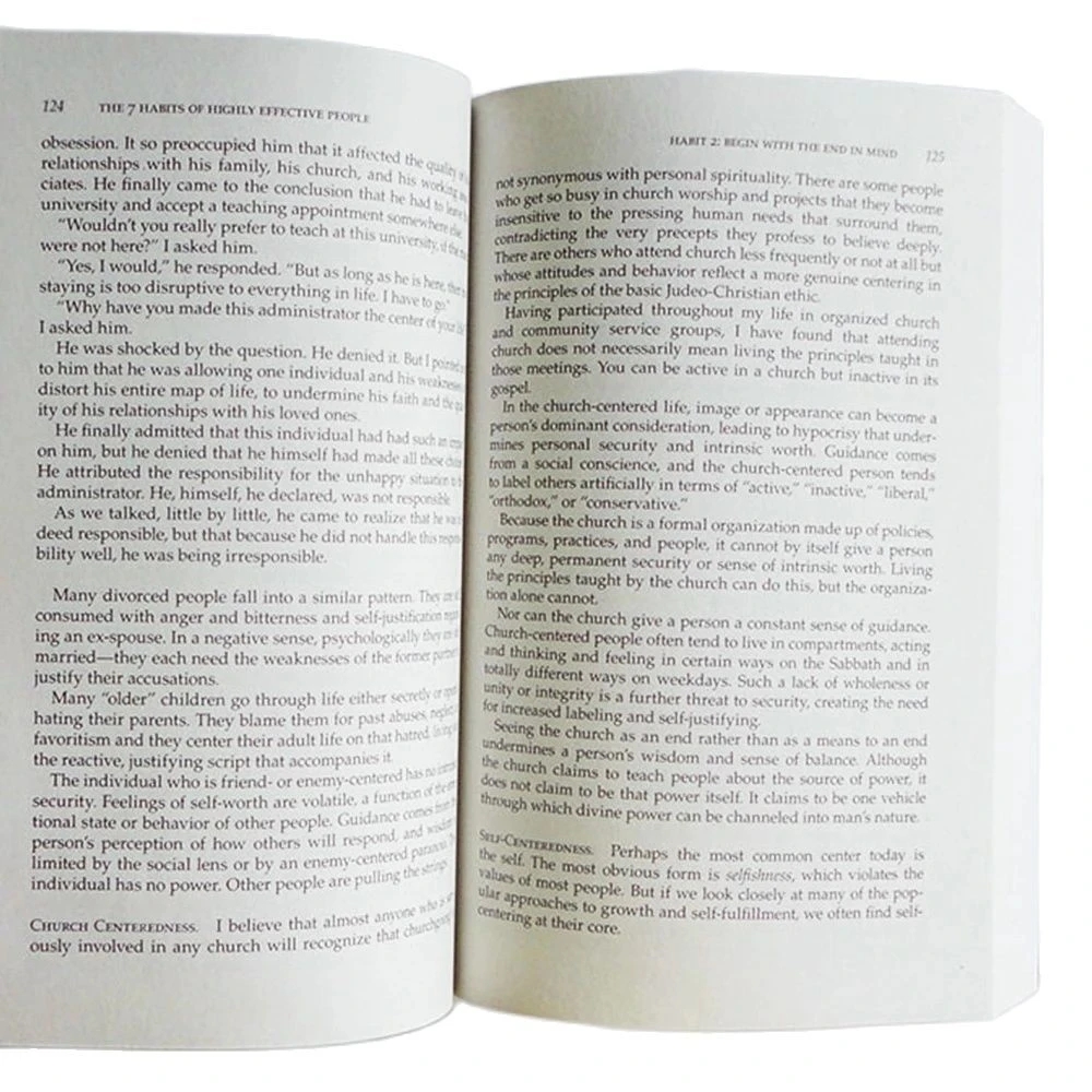 The 7 Habits of Highly Effective People English Original Book By Stephen R. Covey Professional Management Reading Book. 