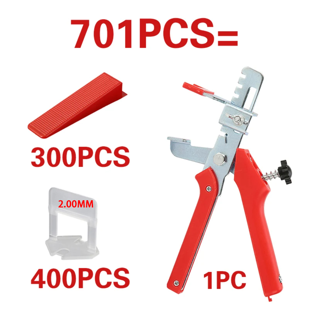 701PCS Tile Leveling System with Tile Plier Set Tile Spacers Laying ...