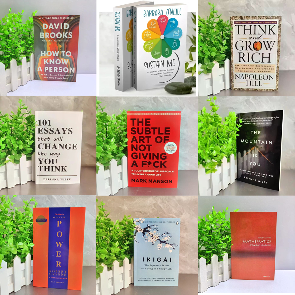 2025 NEW Best-selling books : Money Psychology books, Atomic Habits, Changing Thinking, 48 Laws of Power, etc