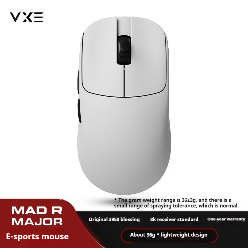 Vxe Mad R/R Major/R1 Pro Gaming E-Sports Mouse Paw3395/3950 Dual-Mode ...