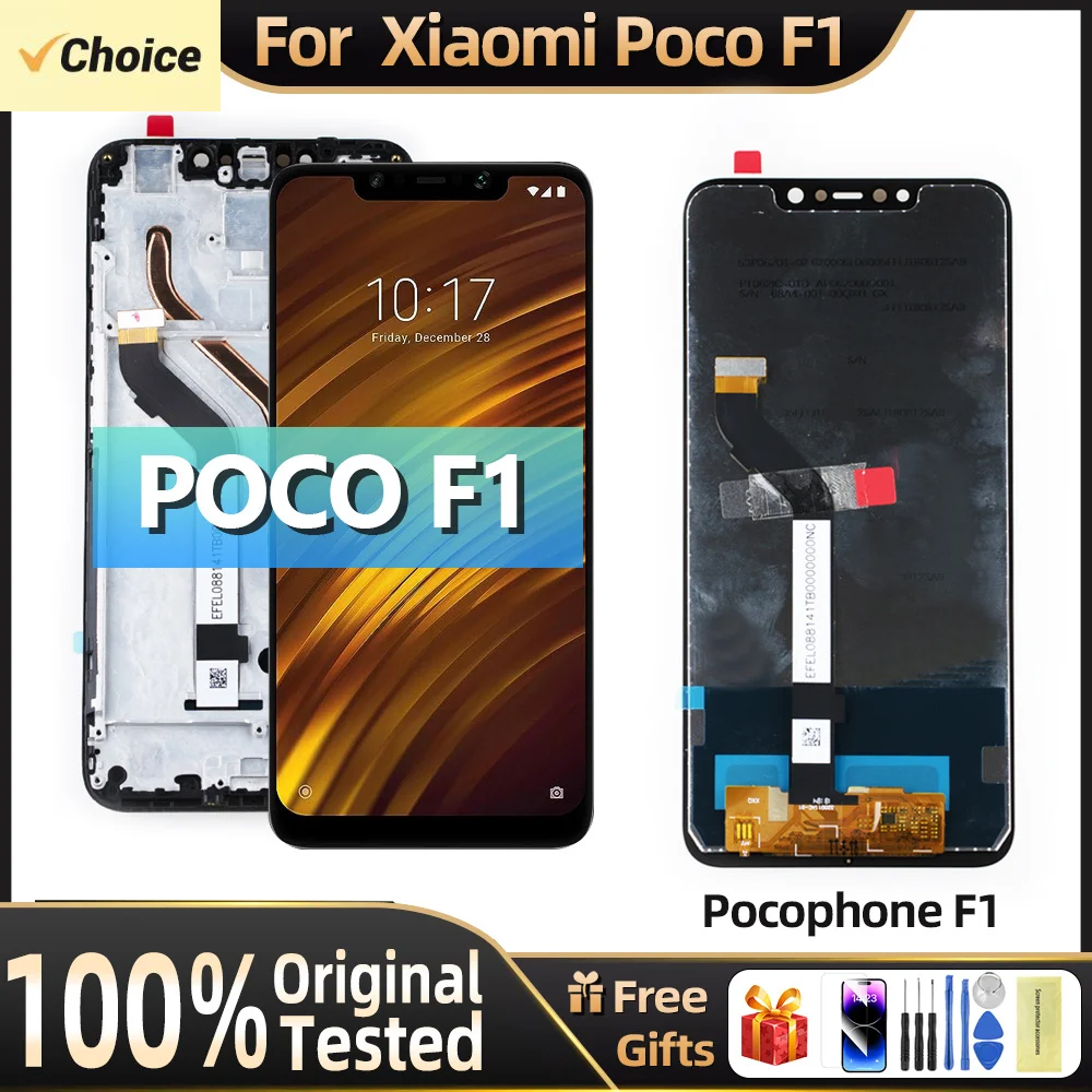 6.18" Original New For XIAOMI MI POCO F1 Display M1805E10A LCD Touch Screen For Xiaomi Pocophone F1 LCD Replacement Assembly