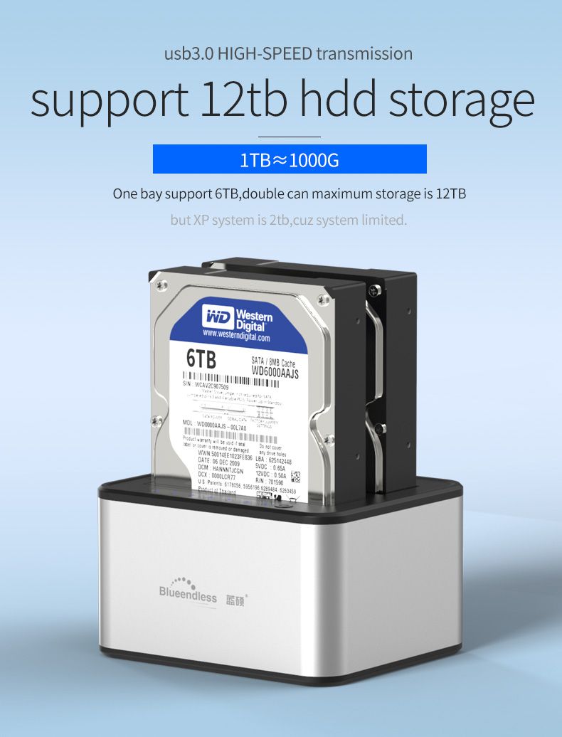 Hard Disk Docking Station USB 3.0. 