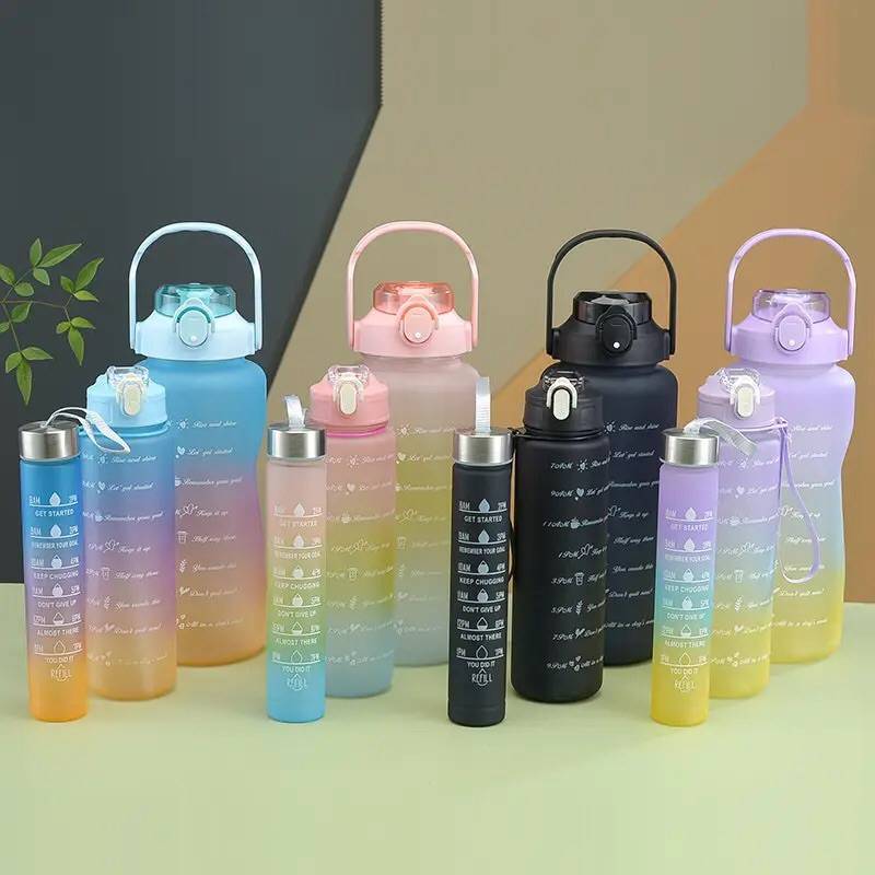 750/850/1000ml Water Bottle Outdoor Sport Fitness Water Cup Straigh  Drinking Water Bottles Student Portable Drink Cups