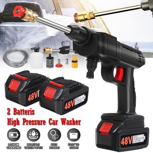 Cordless Powerful Pressure Washer, Portable High Power Washer with 2 Rechargeable Batteries