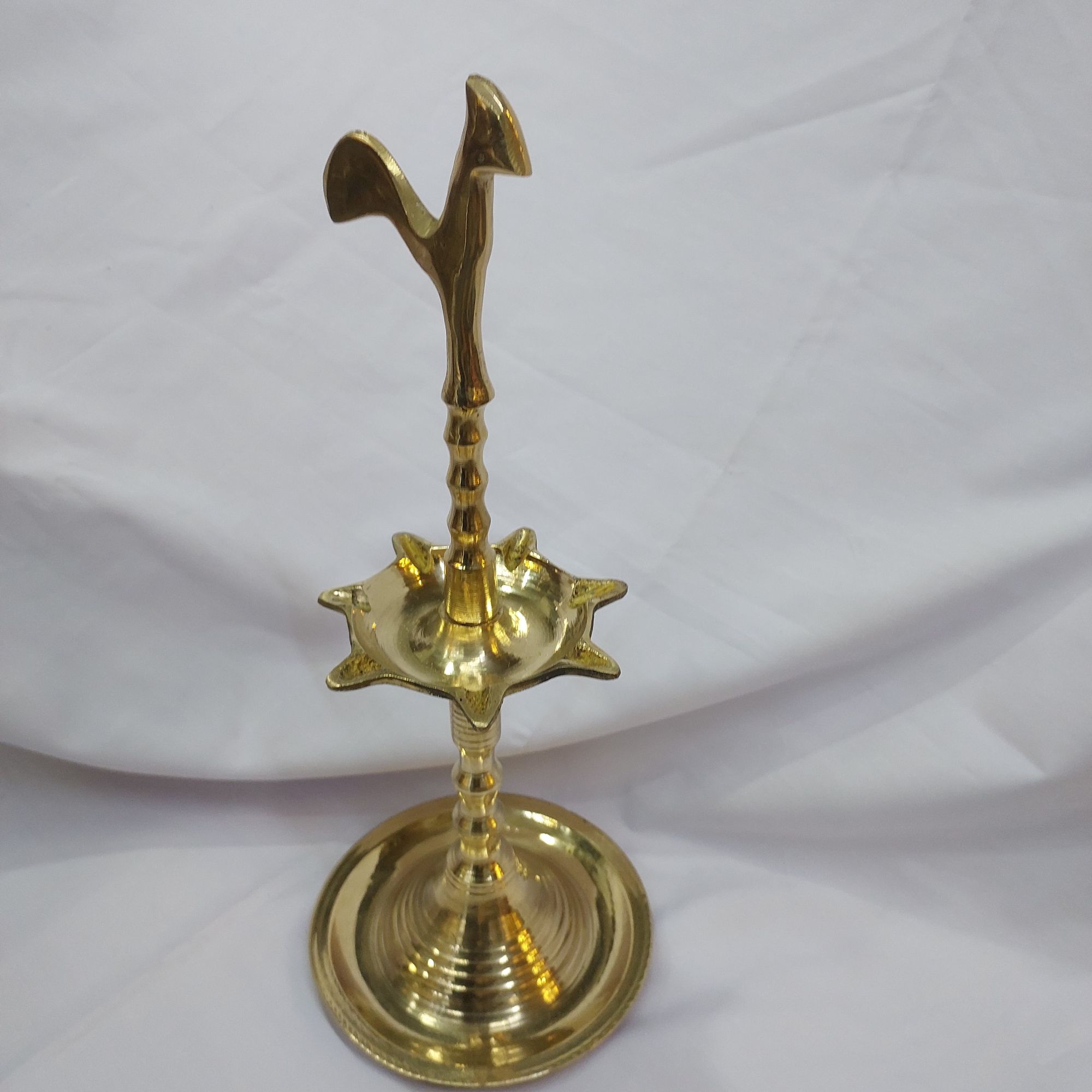 KUKULA PAHANA/ 12 INCH/ BRASS/ ROOSTER DESIGN. 