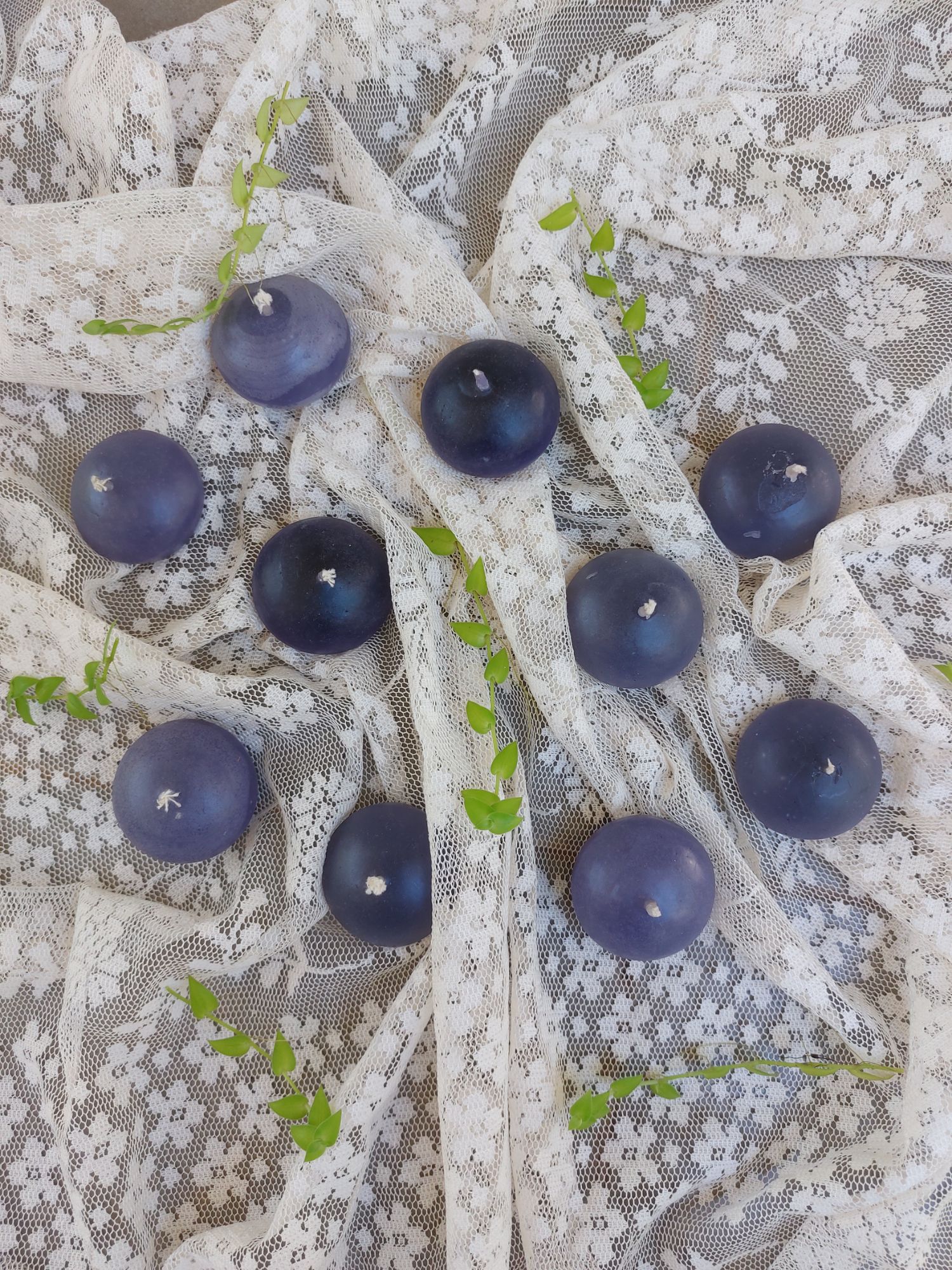 floating candles purple colour  10 candles in one set