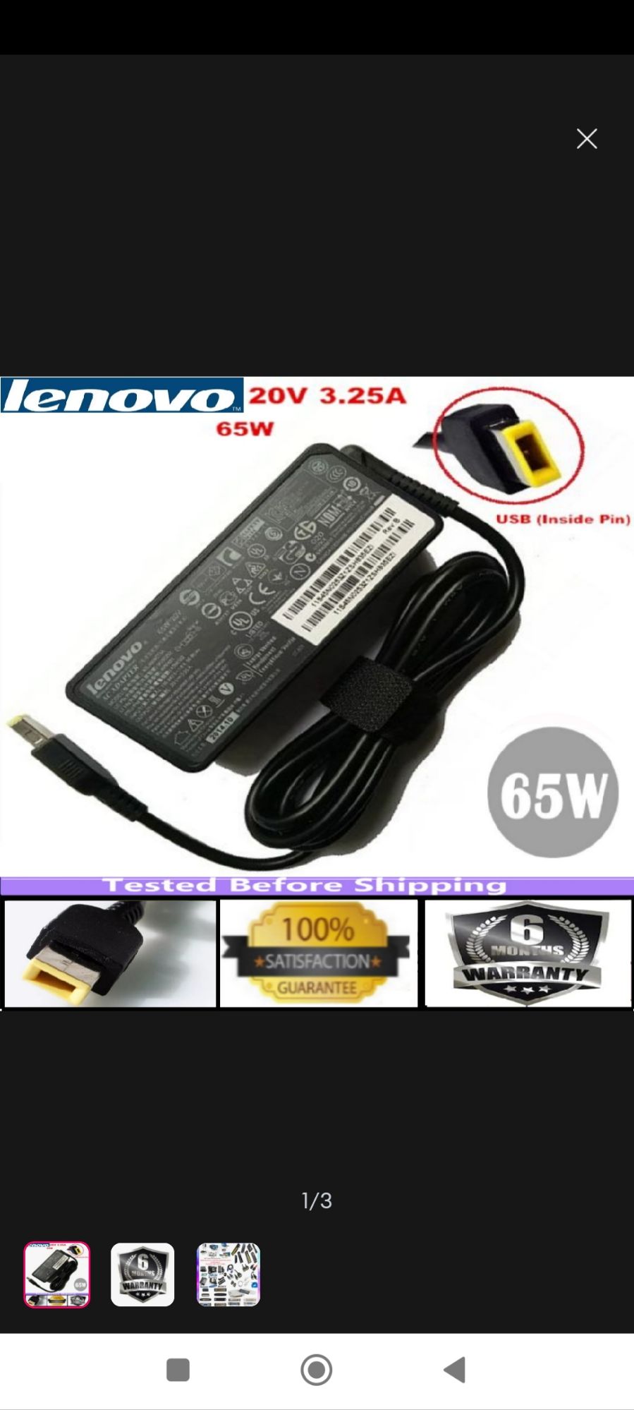 Lenovo Origina l Laptop adapter Power Supply for ThinkPad T470 T470s T440 G410 G40 G50 ADLX65NLC3A 65W USB Type Laptop Power AC Adapter Charger for Lenovo ThinkPad T470 T470s T440 G410 G40 G50 ADLX65NLC3A 65W USB Type lenovo laptop charger yellow pin usb. 