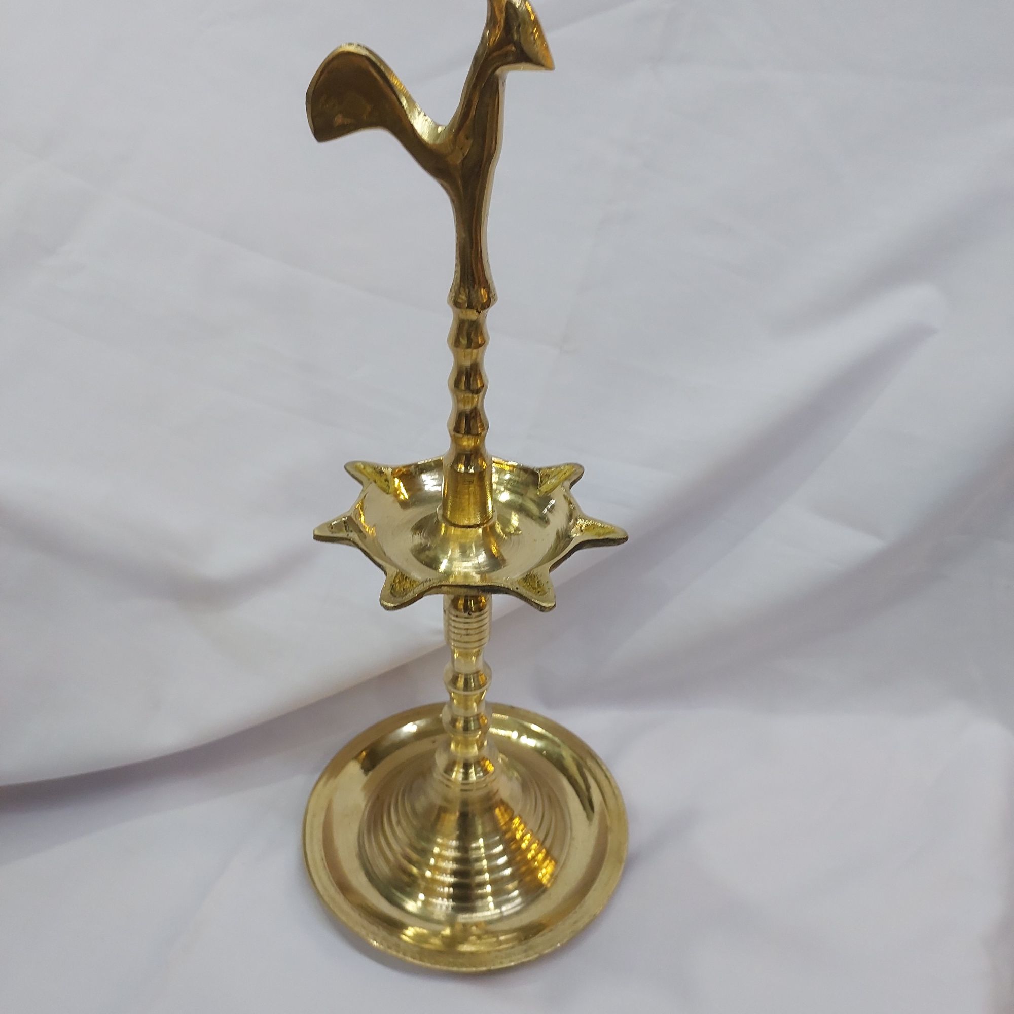 KUKULA PAHANA/ 12 INCH/ BRASS/ ROOSTER DESIGN. 