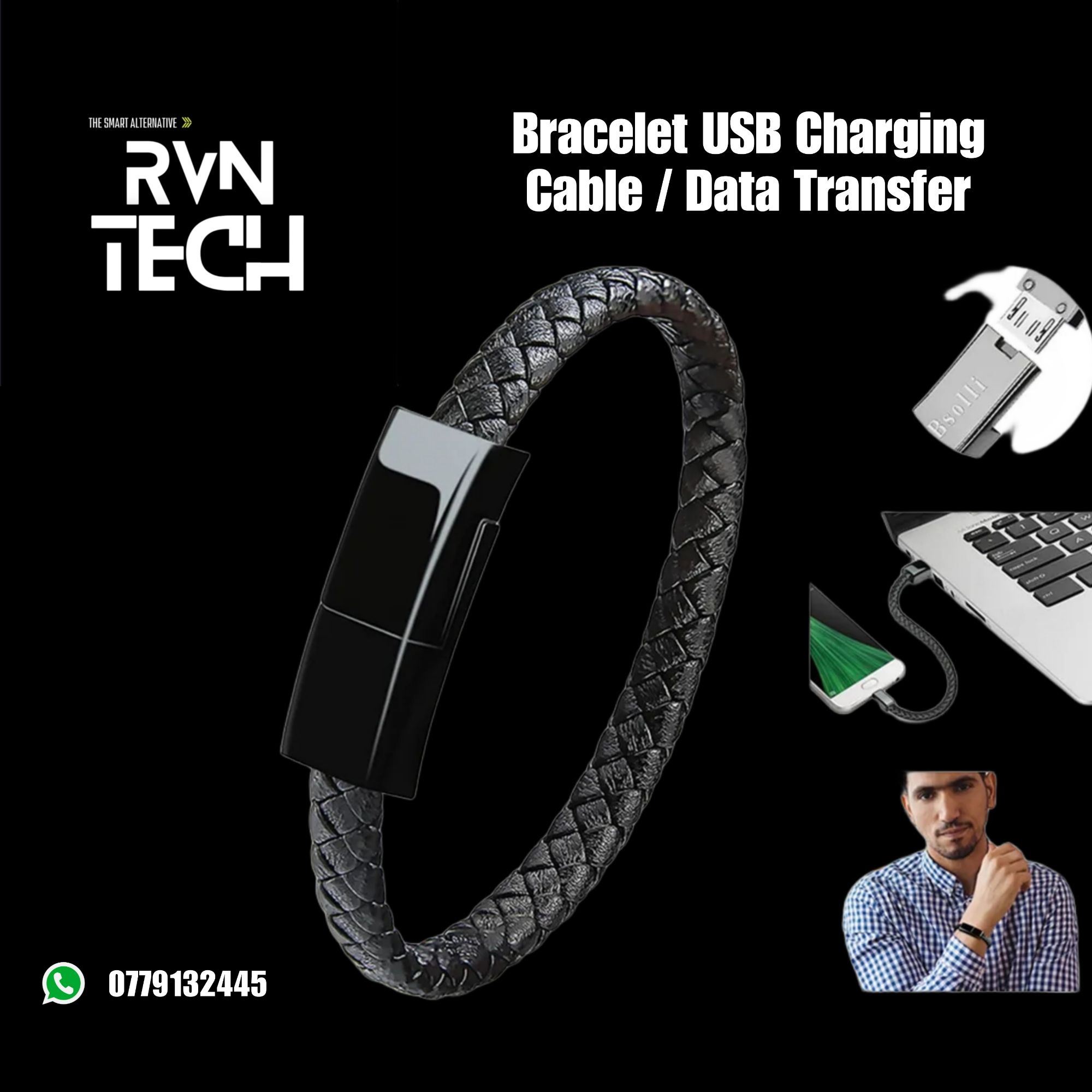 Wireless Leather Cable Bracelet Sports Portable Usb Quick Charger Date Line  For IPhone 6 For Iphone 7 For X - AliExpress