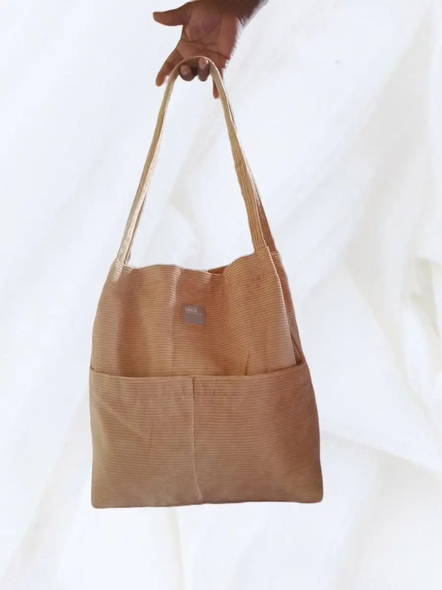Corduroy Luxury Designer Handbags Casual Shopper High Quality Tote
