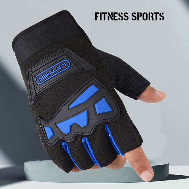 Off Road Fitness Cycling Half Finger Gloves Motorcycle Half Finger Hard Shell Protective Gloves Tactical Motorcycle Gloves. 