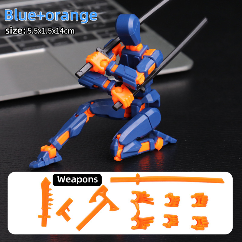 Multi-Jointed Movable Shapeshift Robot 3D Printed Mannequin Dummy 13 Action Figures Toys Kids Adults Parent-children Games gifts. 