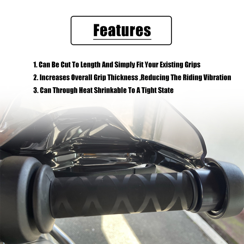 Universal Motorcycle Heat Shrinkable Grip Cover Non Slip Rubber Grip Glove For BMW R1250GS R1200GS ADV F750GS F850GS F900XR 900R. 