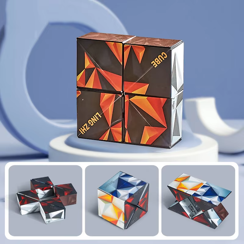 Magic Infinite Cosmic Cube Magnetic Cubes Magnet Flip Cubic Puzzle Toys ...