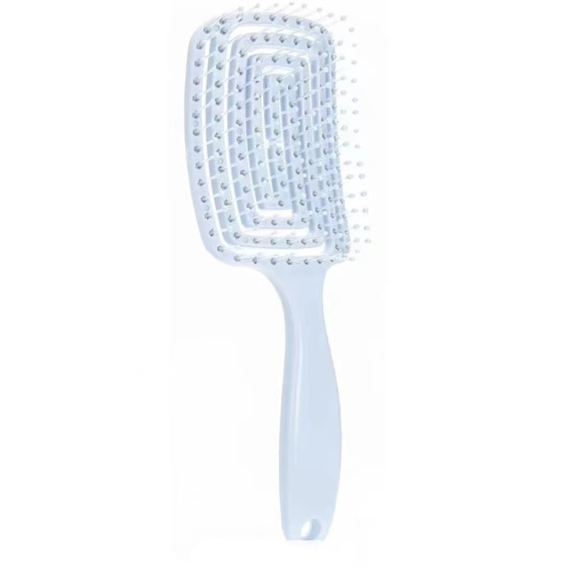 1Pcs Elastic Massage Comb Hollow Out Hair Brush Scalp Massage Combs Hair Styling Detangler Fast Blow Drying Detangling Tool. 