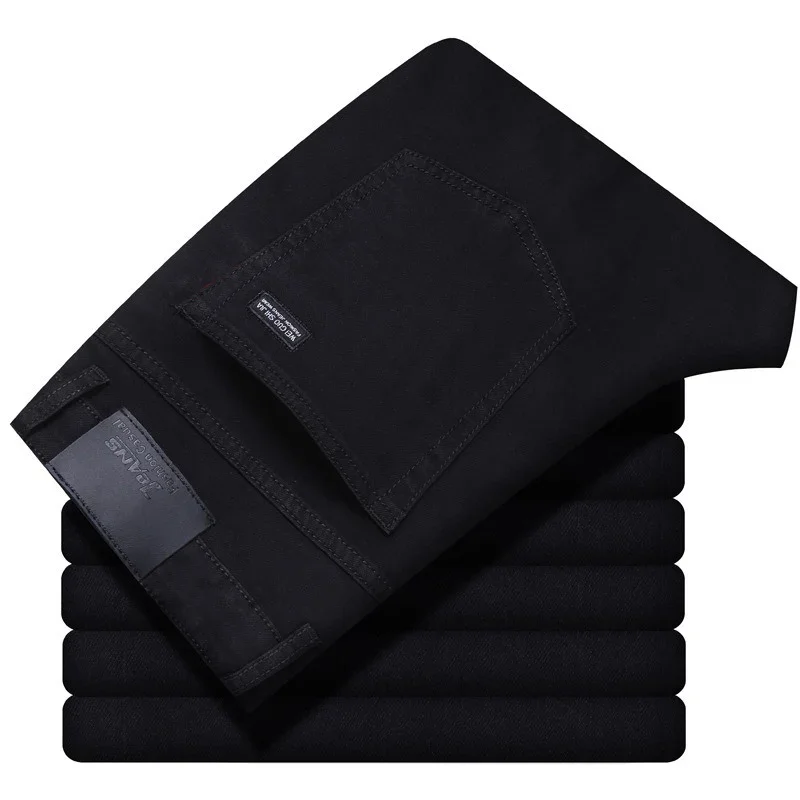 Men Classic Advanced Fashion Brand Jeans Jean Homme Man Soft Stretch Black Biker Masculino Denim Trousers Mens Pants Overalls. 