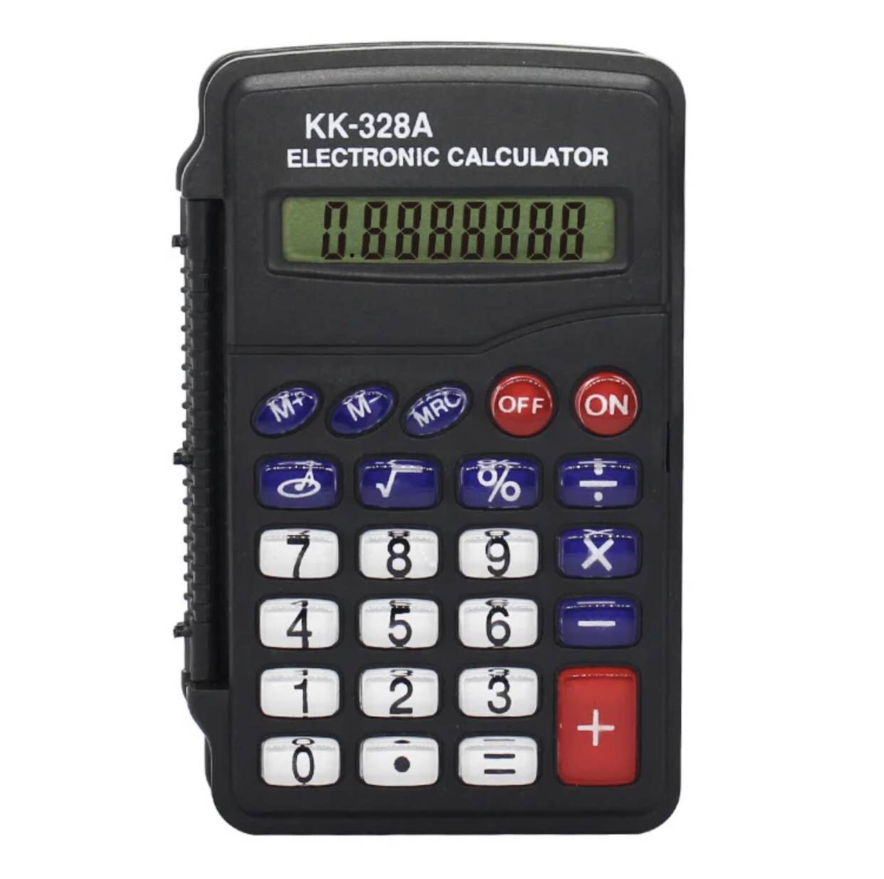 Protable Digit Calculator Pocket Size Mini Plastic 8 digits Electronic Mini Calculator Keychain Office Supplies. 