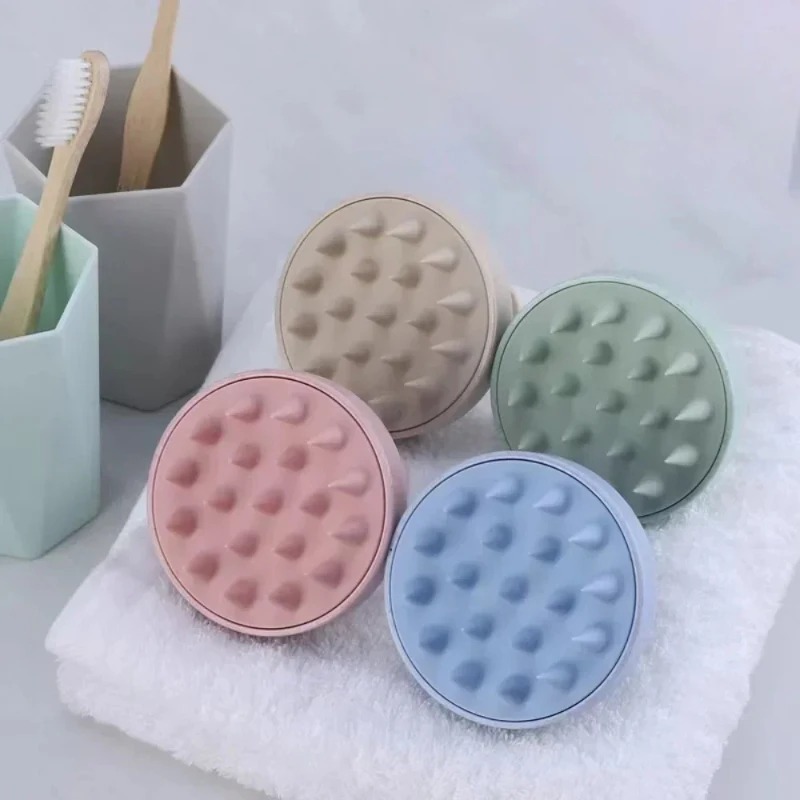 Silicone Shampoo Brush Head Scalp Massage Comb Hair Washing Comb Body Massage Brush Bath Shower Brush Salon Hairdressing Tool. 