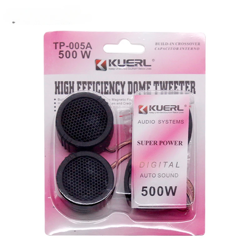 2x Car Tweeter DC12v Car Audio Tweeter Car Speaker Universal High Efficiency Speaker Tweeter 40w