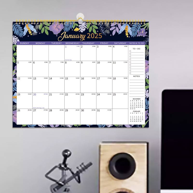 New Calendar 2025 Wall Monthly Calendar Jan To Dec 2025 Annual Yearly Planner 2025 Calendars Wall Planner 12x17 Inch 12 Monthly. 