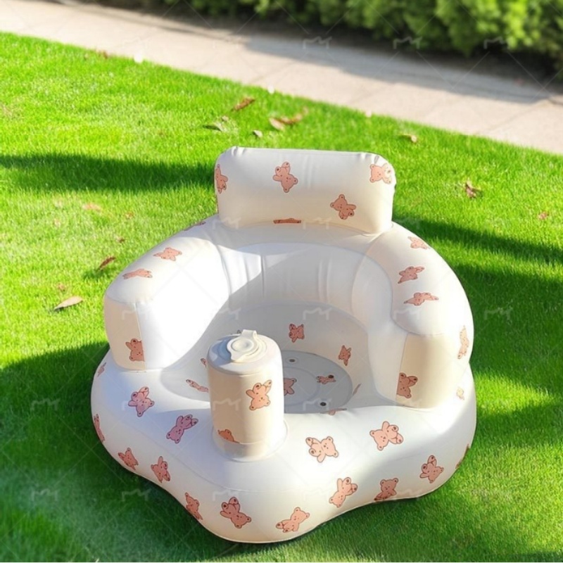Baby Shower Basin Baby Folding Inflatable Learning Seat Multifunctional Dining Chair Bath Bench Small Sofa Shower Basin Bath Tub. 