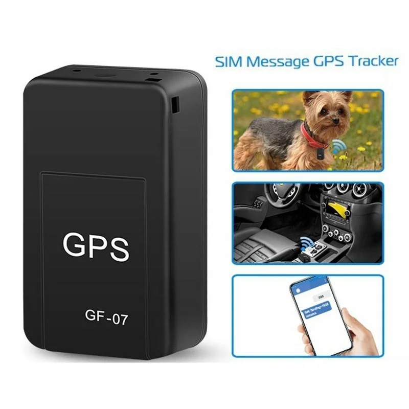 GF07 Magnetic Car Tracker GPS Positioner Real Time Tracking Magnet Adsorption Mini Locator SIM Inserts Message Pets Anti-lost. 