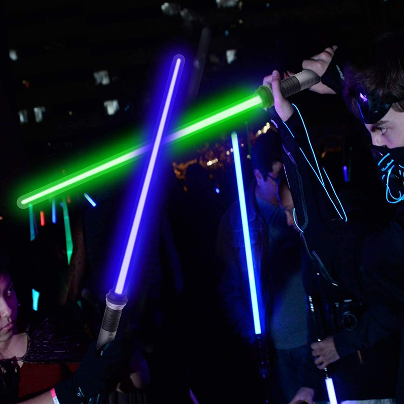 1pc Lightsaber Light-Up 7 Color Changing Cosplay Induction Color Changing Laser Sword Hair Lightsaber Suit Seven Color Switching. 