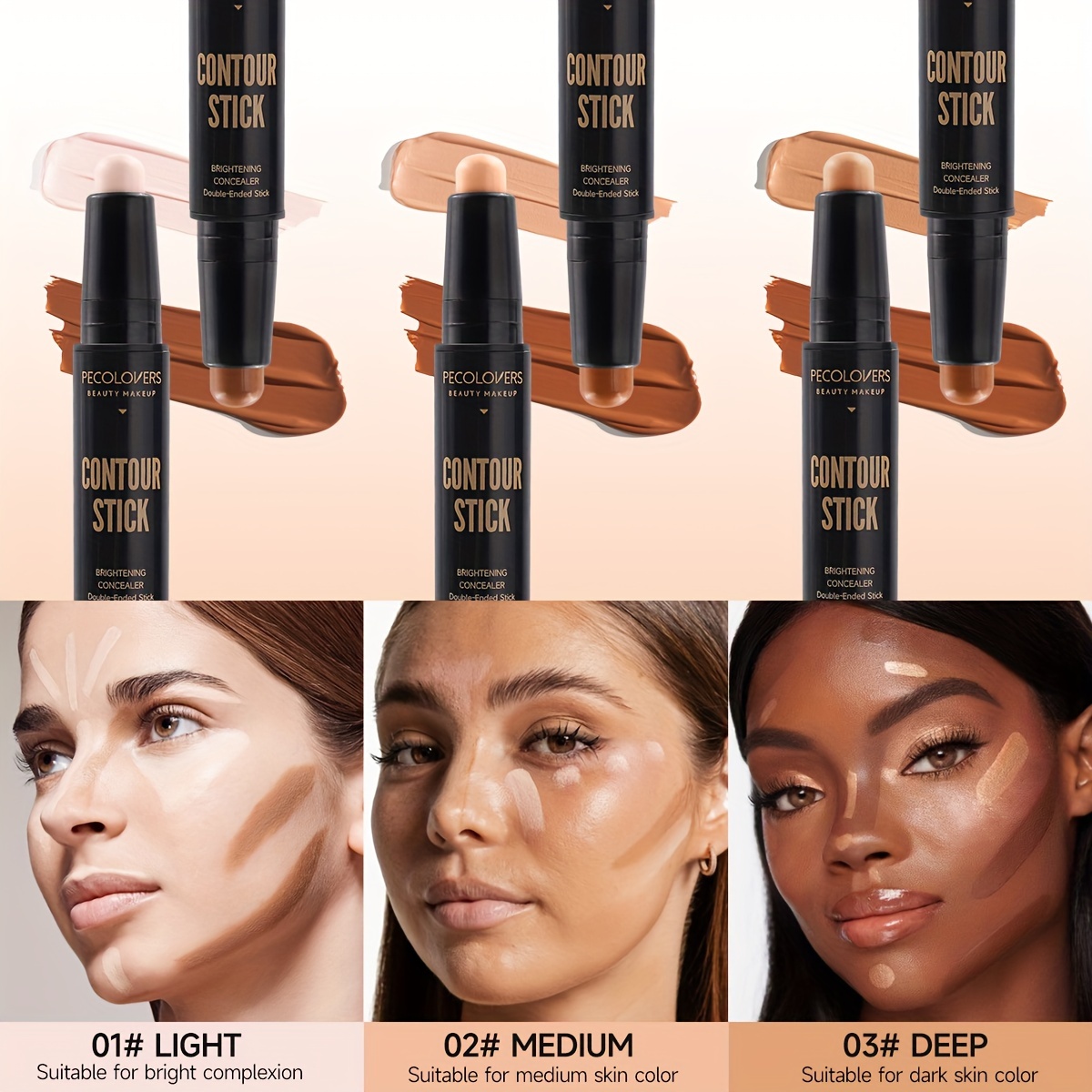 Face Concealer Contouring For Face Bronzer Beauty Contour Makeup Base Foundation Cream For Women's Cosmetics New. 