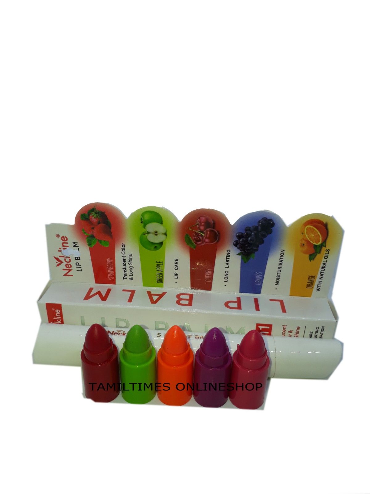 Neckline Fruit Moisturizing 5 In 1 Lipbalm. 