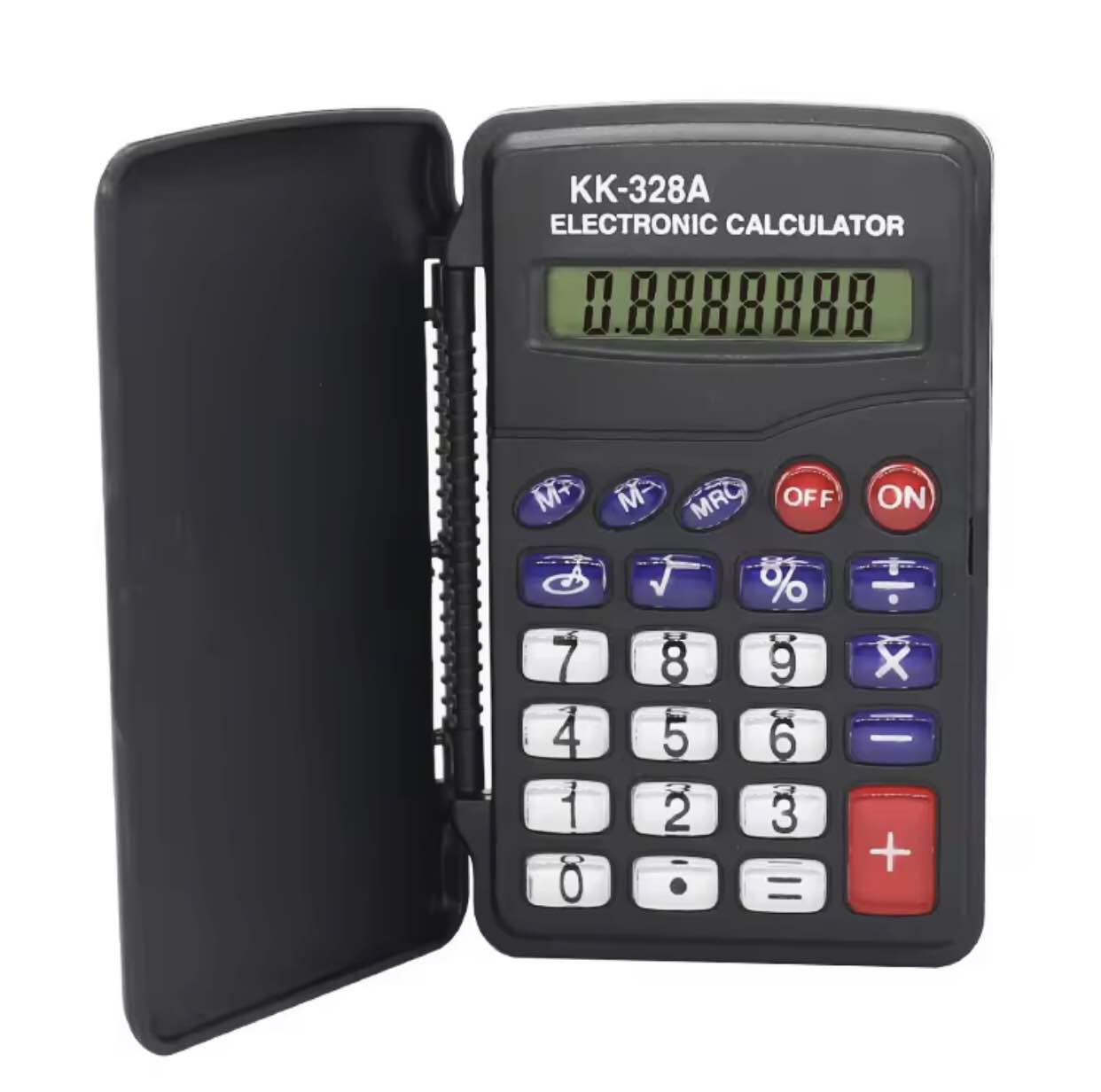 Protable Digit Calculator Pocket Size Mini Plastic 8 digits Electronic Mini Calculator Keychain Office Supplies. 