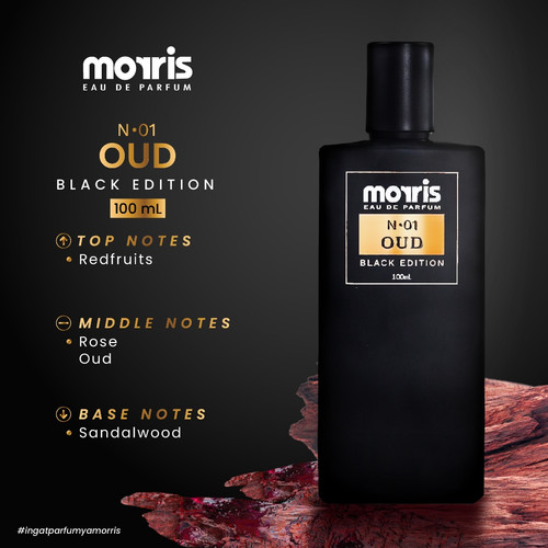 Morris Eau De Parfum Black Edition 100ml - Black Edition Men's Perfume Long Lasting. 