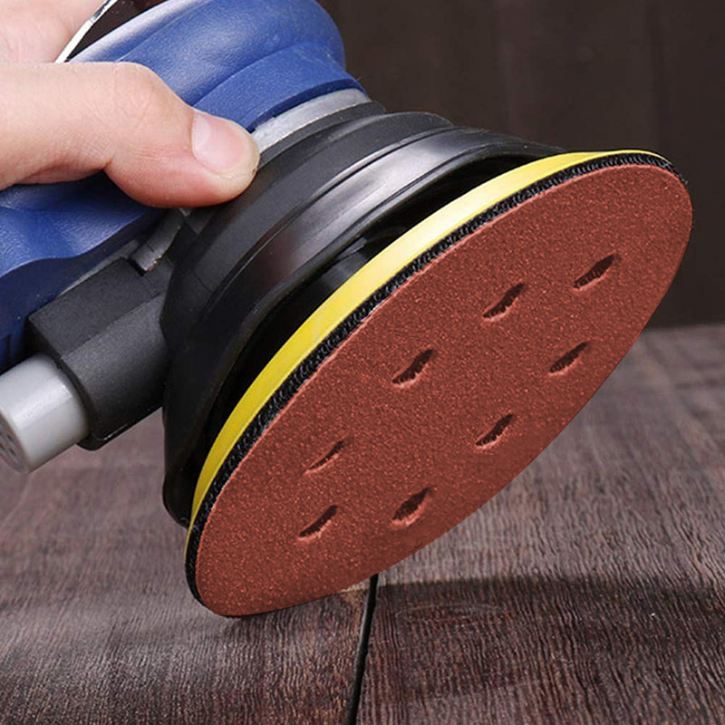 100Pcs 125mm 8 Hole Sanding Discs Hook Loop Adhesive Sandpaper 60Grit-1000Grit Sanding Paper 5Inch Sanding Disc Polishing Tools. 