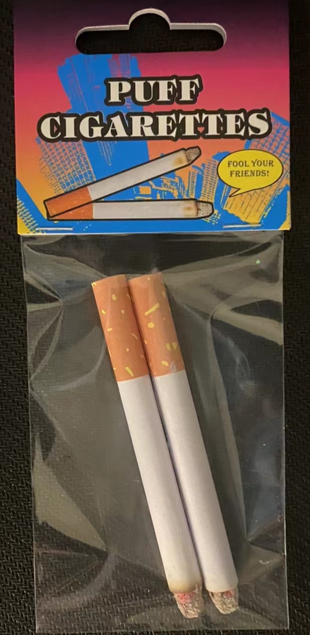 Fake Cigarettes-3.25 Inch-That Blow Smoke,Faux Cigs with a Realistic Look -Fun Gag Gift,Halloween Costume,Movie,Theater Play. 