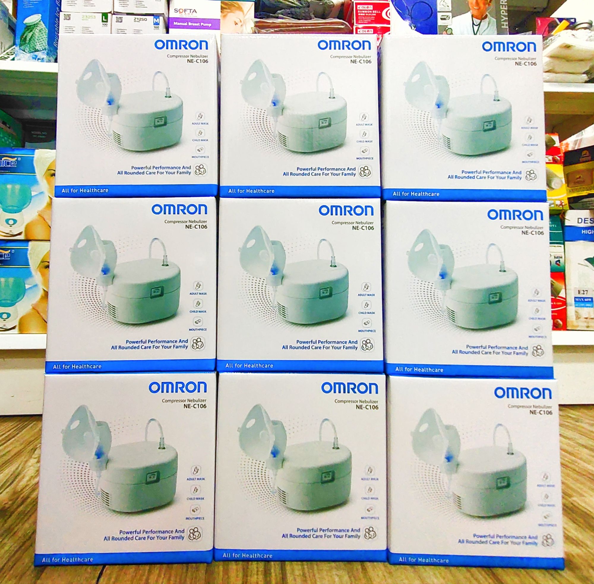 OMRON COMPRESSOR NEBULIZER NE-C106. 