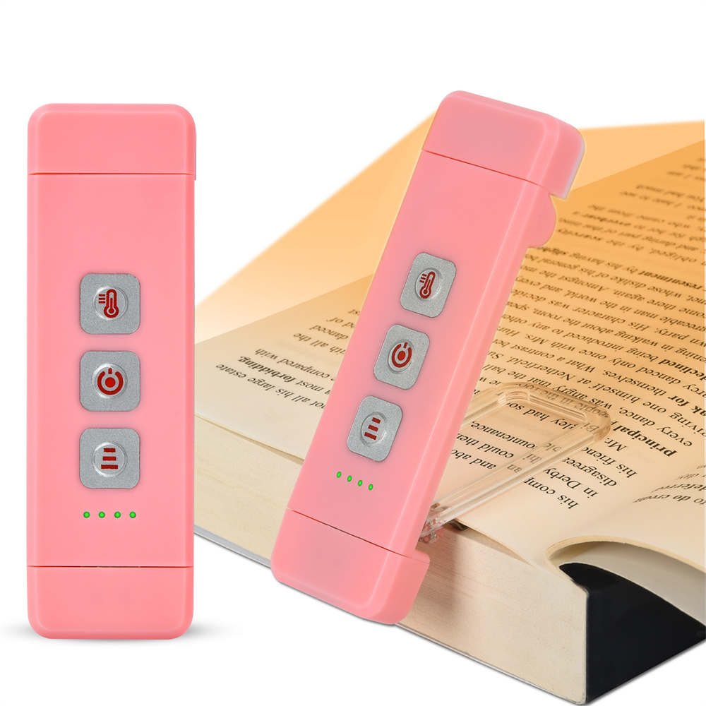 Clip-on Bookmark Book Light With Timer USB Rechargeable Reading Light Mini Led Read Light Portable Bedside Desk Light Read Lamp. 