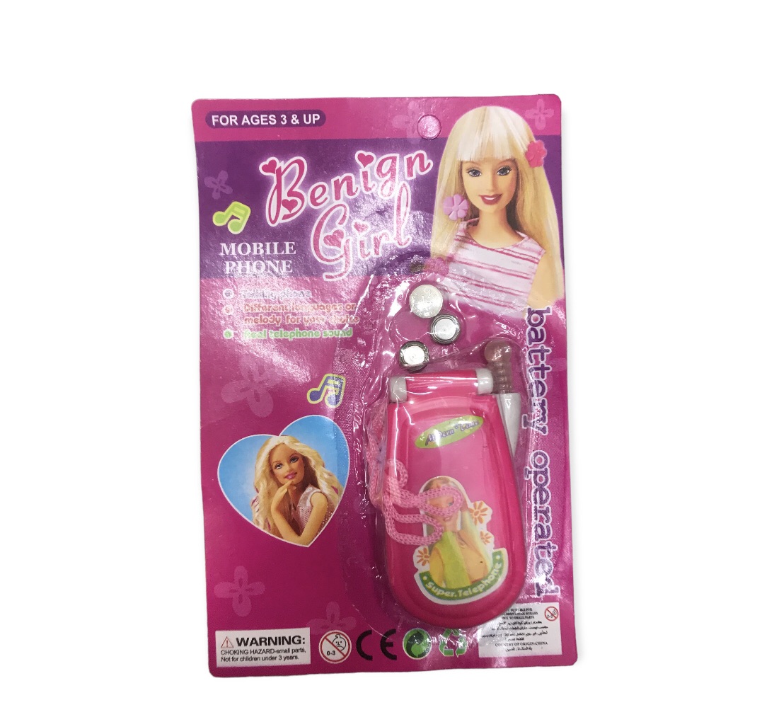 Girl Barbie Doll Toy Phone Barbie Phone Music Kids Toys For Girls - Main Image