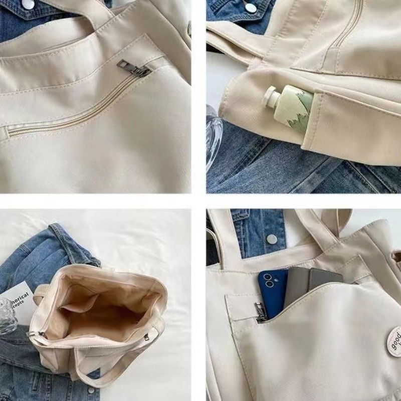 Women's Fashion Shoulder Bag Class Large Capacity Student Tote Bag New Canvas Commuter Handbag Carrying Bags cabas eco bag. 