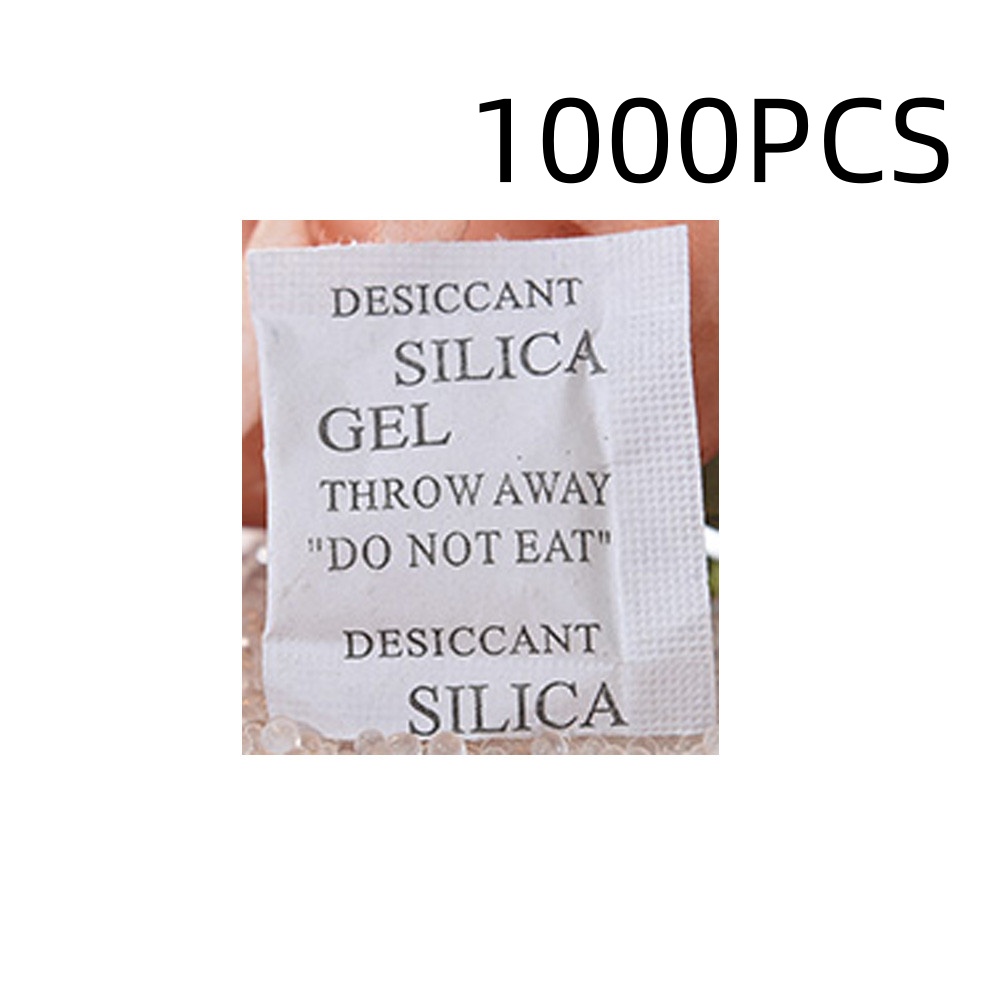 100 Packs Non-toxic Safe Silica Gel Desiccant Moisture Absorber Dehumidifier for Room Kitchen Clothes Food Household Cleaning. 
