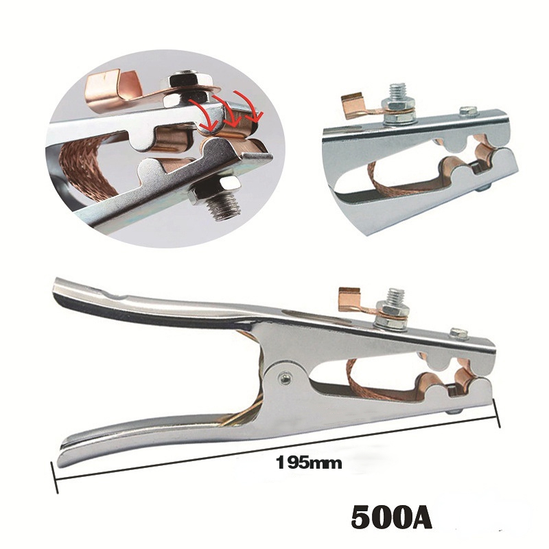 1PCS Electric Welding Machine Ground Clip 800A Connection Clamp Argon Arc Welding Machine Ground Clip 300A 500A. 