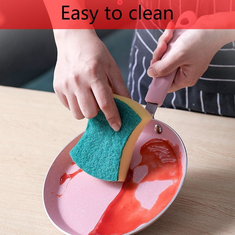 Frying Pan Pancake Pan: 10 Inch Omelette Pan Egg Frying Pan Kitchen Cookware for Home Kitchen Cooking (Color : Pink). 