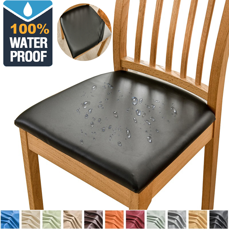 Red Barrel Studio® Waterproof Chair Seat Covers Dining Room Chair Covers Stretch Seat Cover For Dinning Room Chair Protector Slipcovers For Kitchen Hotel 6 Flower Pattern Khaki W114876674