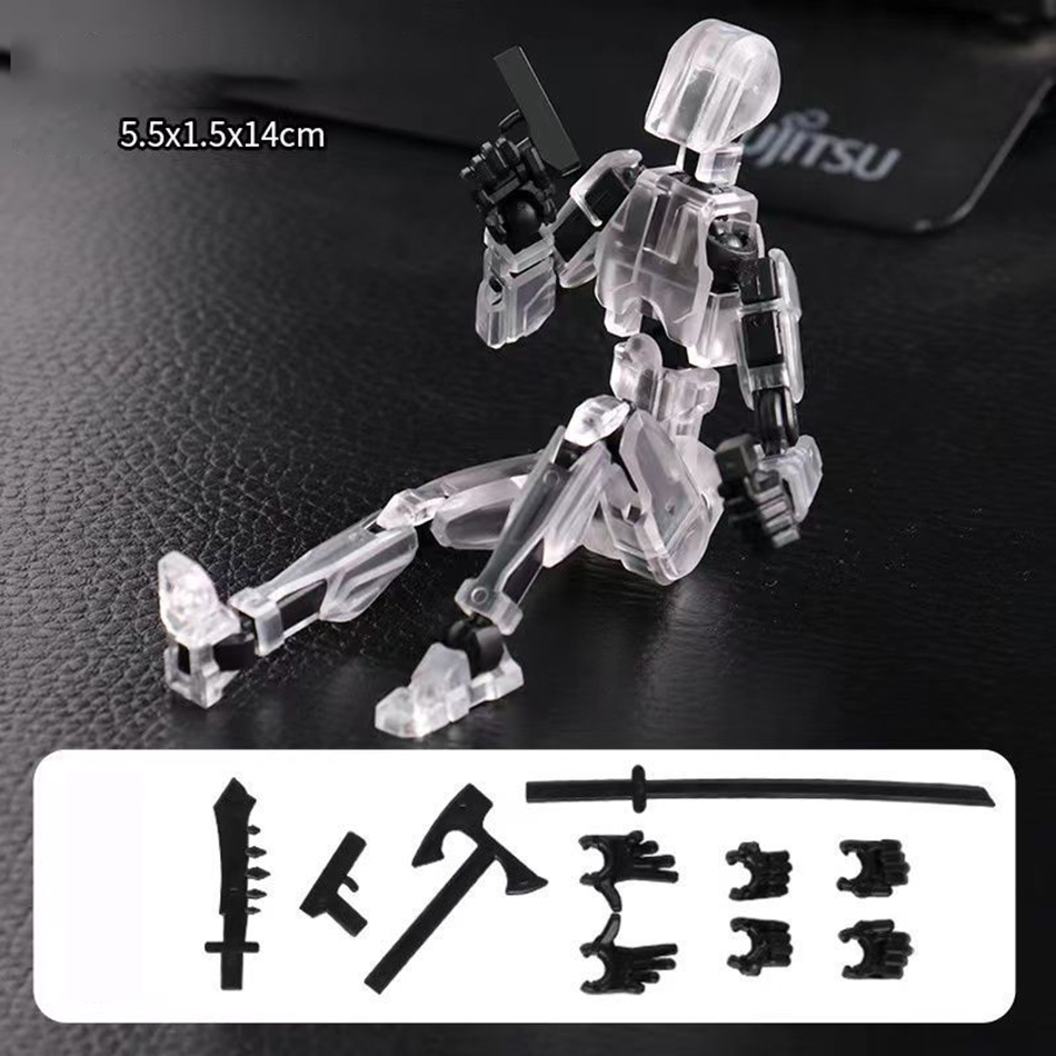 UNGH Multi-Jointed Movable Robot 3D Printed Mannequin Toy 13 Action Figure Full Body Movable Robot Toys Gifts For Children. 