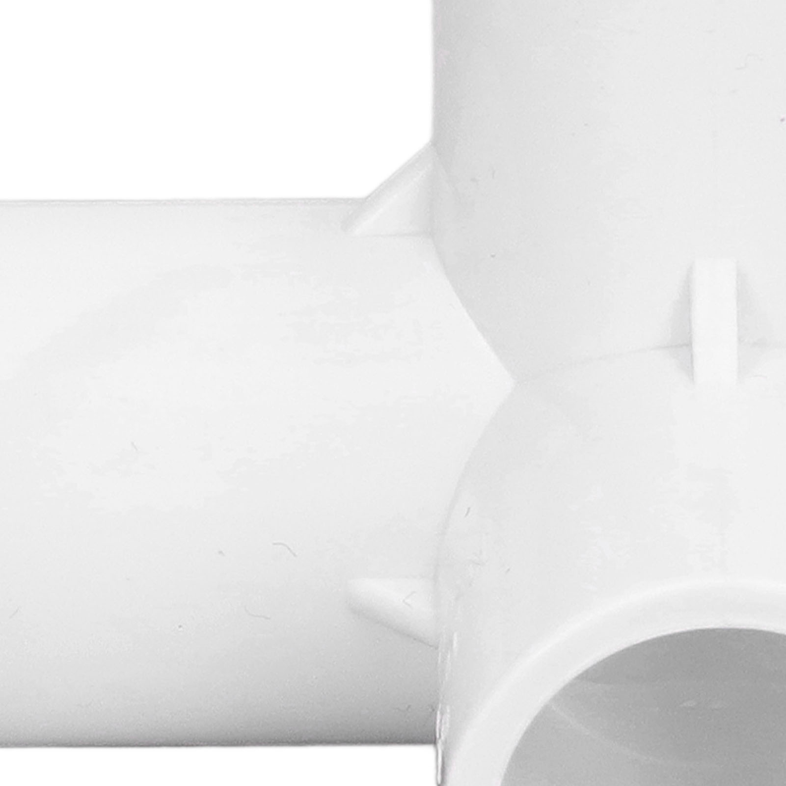PVC 3 Manier Buisleidingen 20mm Plastic Hoek T-stuk Connector voor Waterleidingen Meubels 10 STKS:(wit