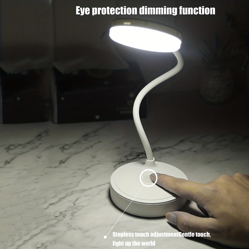 Table Lamp USB Rechargeable Desk Lamp Bed Reading Book Night Light LED Eye Protection Light Foldable  for Study Office Work Lamp. 